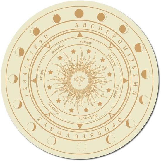 Table Divinatoire Avec Pendule – Planche Ouija En Bois Pour Voyance, Débutants Et Soirées Entre Amis
