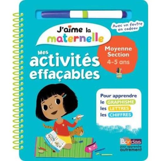 Livre J Aime La Maternelle Mes Activites Effacables Moyenne Section 4 5 Ans Achat Vente Livre Parution Pas Cher Soldes Sur Cdiscount Des Le 20 Janvier Cdiscount