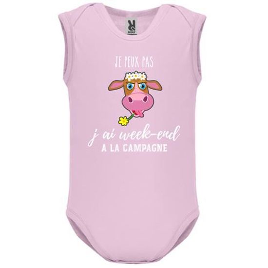 Body Bébé Manches Courtes "J'peux Pas J'ai GR 20" - 100% Coton, Imprimé En France - Taille Selon âge, Thème Randonnée Montagne - 4
