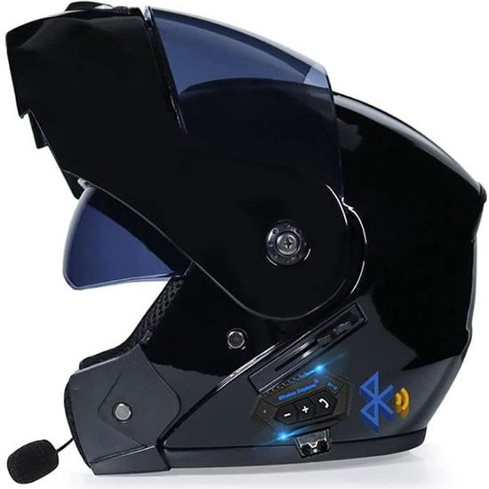 Casque Modulable Moto Bluetooth - Homologué ECE/DOT - Coque ABS - Intérieur Amovible - Pour Hommes Et Femmes - 11