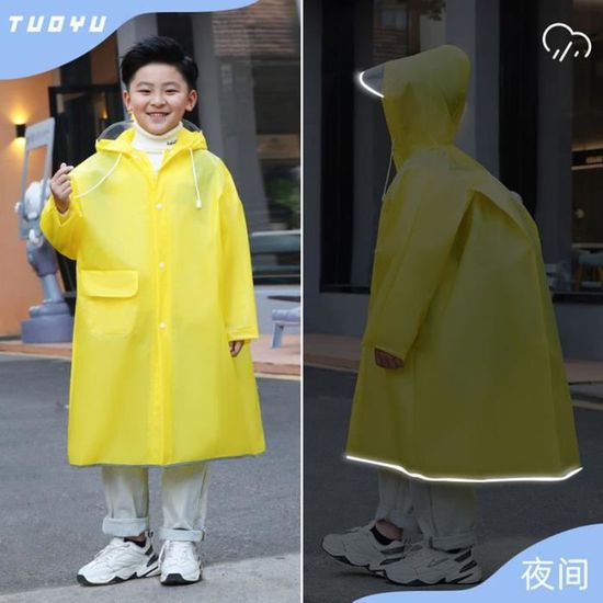 Trench,Manteau De Pluie Imperméable Réutilisable Pour Enfants, Garçons