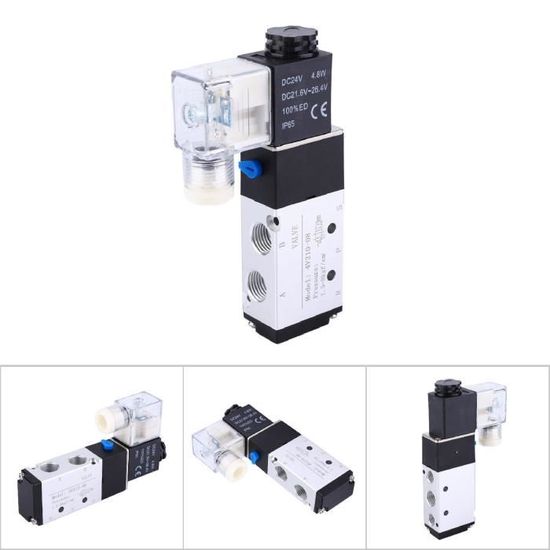 Vanne Pneumatique 4A210-08 5/2 Voies 2 Positions - 1/4" PT, Pression 0.15-0.8 MPa, Robuste Et Compacte