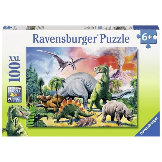 Puzzle 200 p XXL - Le royaume des dinosaures, Puzzle enfant, Puzzle, Produits