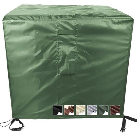 Housse Table Jardin Housse De Protection Table Jardin 80x80x80cm - Étanche UV - Vent - Beige Housse Pour Mobilier De Jardin