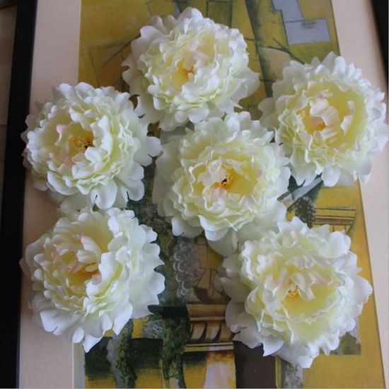 Rose Rose Pivoine Des Fleurs Artificielles Bouquet De Soie 27heads Roses Fausse Fleur Pour Table De Table Organiser La Decoration De Mariage A La Maison Fleurs