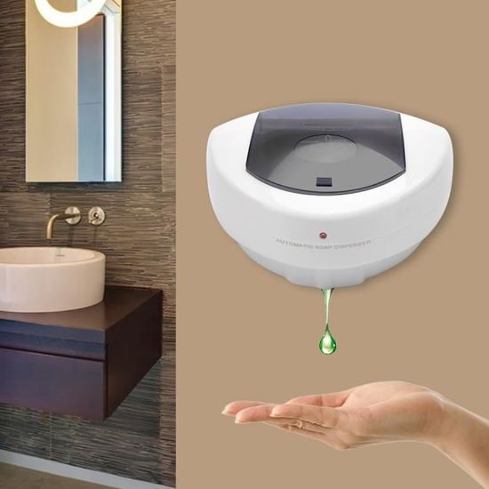 500ml Distributeur automatique de savon mural  sans contact capteur infrarouge à puce --DQ FRANCE