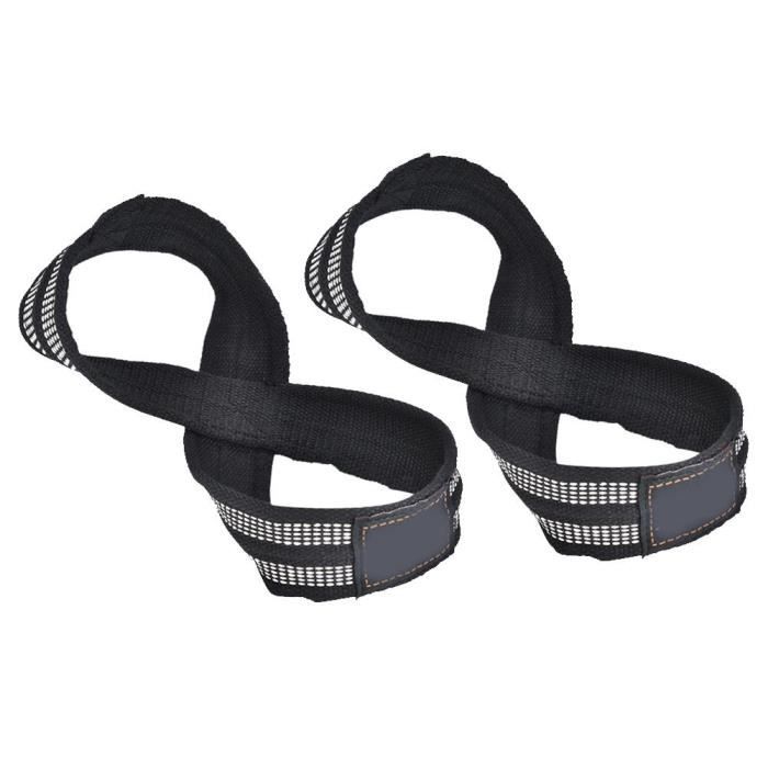 Elastique de resistance 1 Paire de dragonnes de levage pour les tractions barre horizontale Figure 8 sangles de levage de poids M