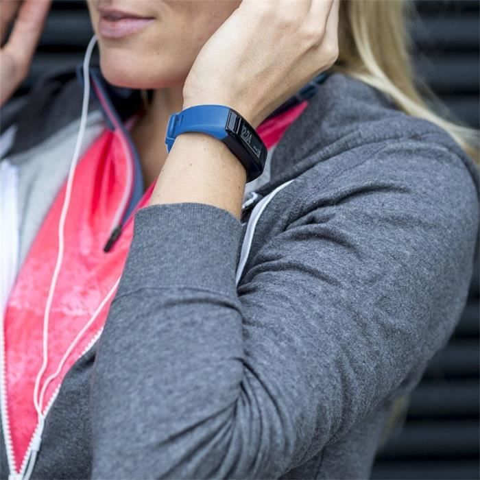 bracelet de montre vendu seul Nouveau bracelet en silicone souple de remplacement pour Garmin Vivosmart HR LIY70922002BU_wat