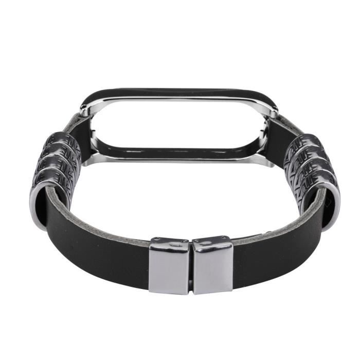 bracelet de montre vendu seul Pour Xiaomi Mi Band 4 Business Bracelet en cuir léger pour montre-bracelet intelligent
