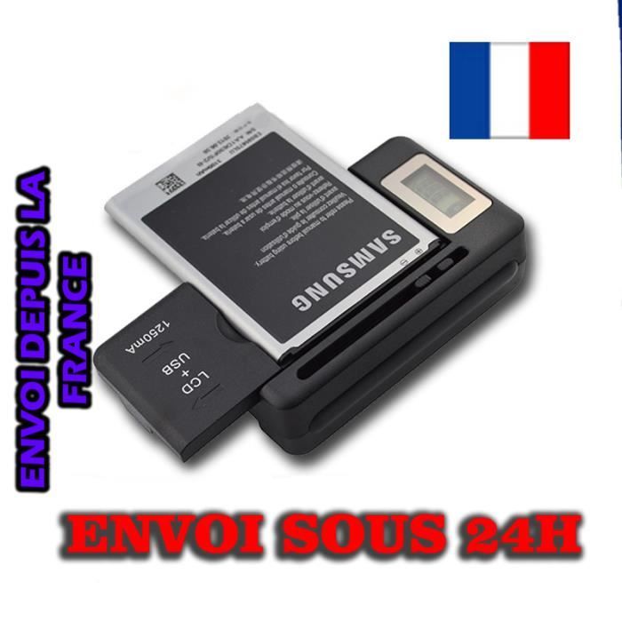 Chargeur de Batterie Universel Port USB et LCD pou