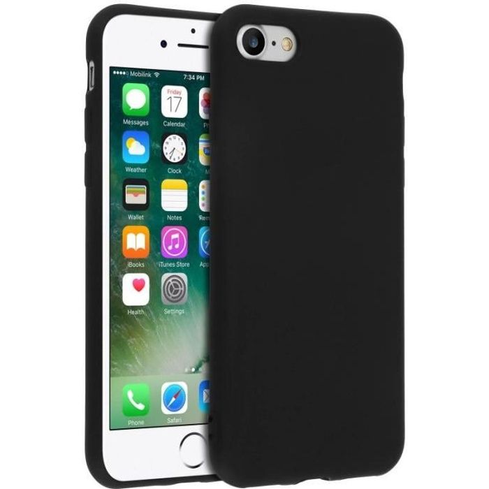 Coque silicone gel pour Iphone 8 Plus noire