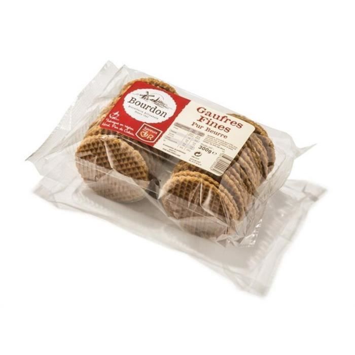 BISCUITERIE BOURDON - Gaufres Fines Pur Beurre 300 G - Lot De 4