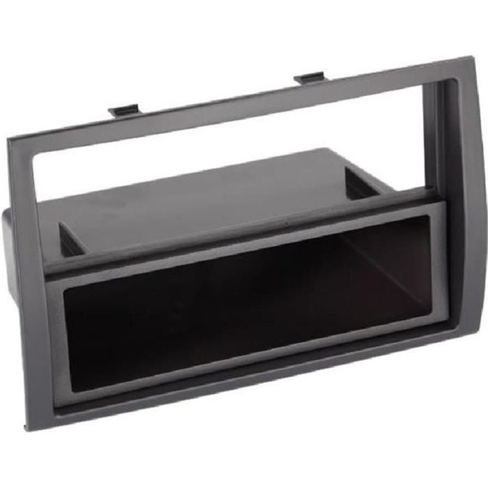 Facade autoradio 1DIN pour Ducato/ Boxer/ Jumper ap06 - Noir - avec vide-poche