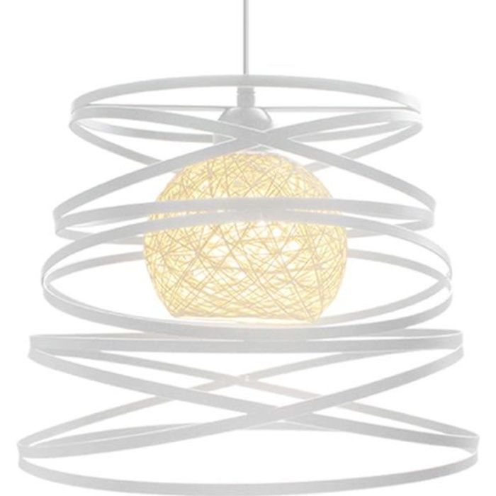 Yote 2x Industriel Suspension Luminaire Moderne Lustre Lampe en Métal pour Salon Chambre