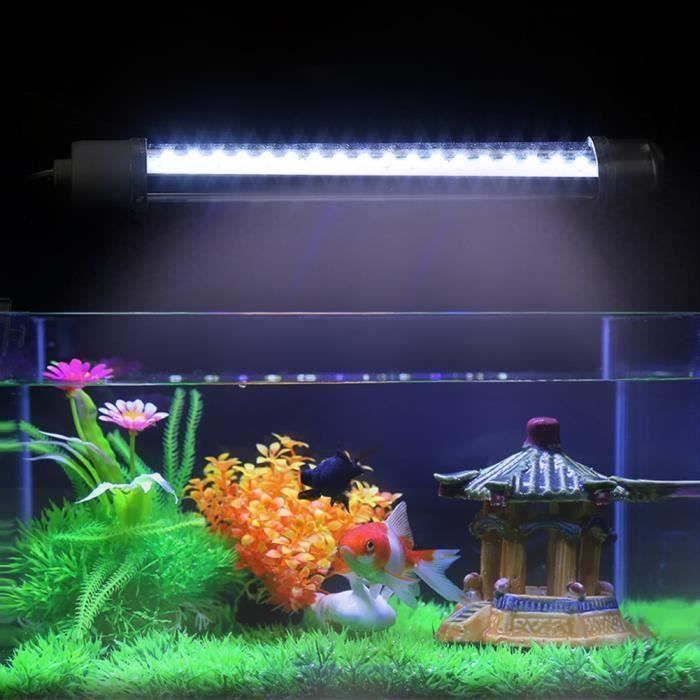 18 LED lumière blanche d'aquarium plug Réservoir de plantes aquatiques de corail de poissons lampe