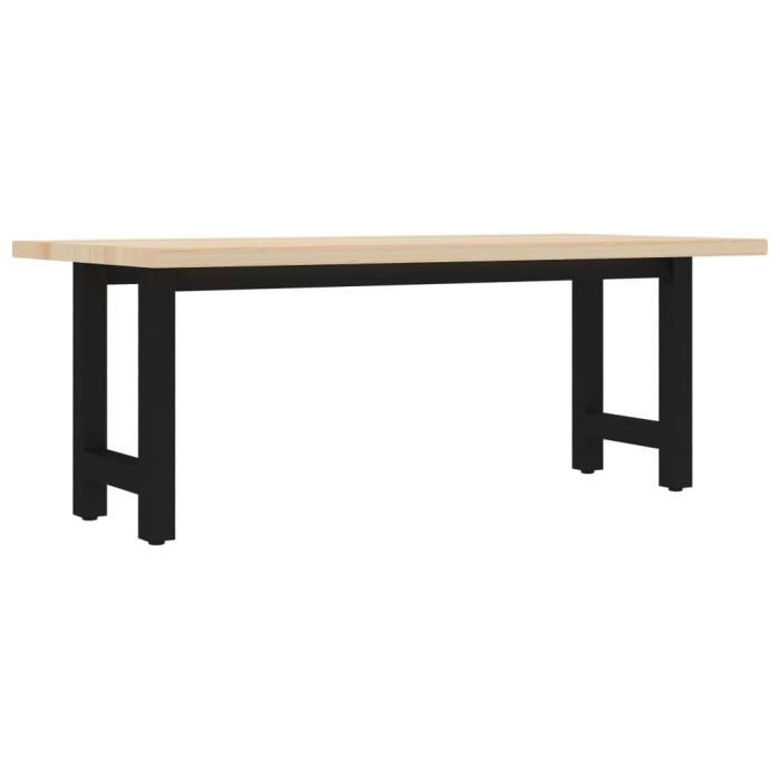 BEST - Haut de gamme Banc Scandinave - Banc de table de séjour Banc de jardin - 115x40x45 cm Bois de pin 5634