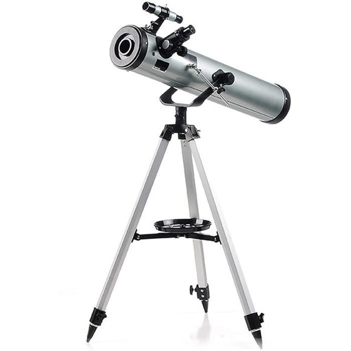 Teacutelescope reacutefracteur de 76 mm avec treacutepied et porteacutee de Recherche Meilleures planegravetes de127