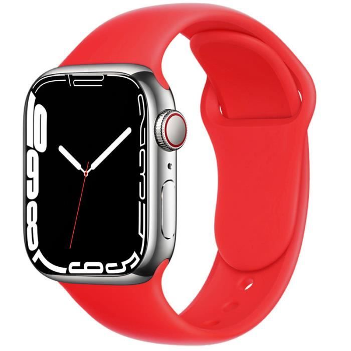 Silicone Strap Compatible Apple Watch Sports Soft Bracelet Wristband For IWatch Series 7 6 5 4 3 SE 42mm 44mm 45mm SM H8MS1RHHII
