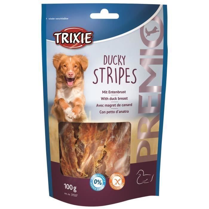 TRIXIE Ducky Stripes Premio - Pour chien -3 x 100 g