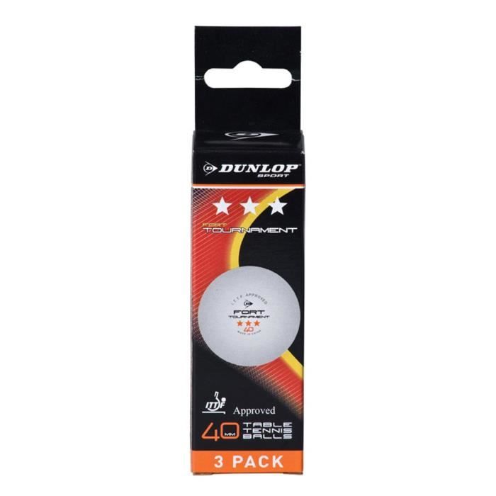 Balles Balles Ping Pong Dunlop Fort Tournament 3 Balls