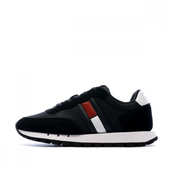 Baskets Noir en daim Femme Tommy Jeans Runner
