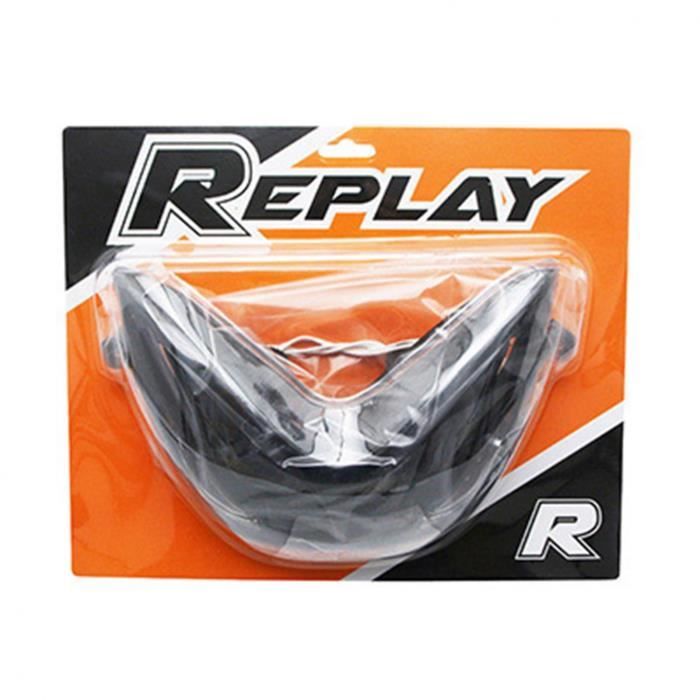 PHARES DOUBLE OPTIQUE REPLAY RR8 POUR MBK 50 NITRO 1997>2012-YAMAHA 50 AEROX 1997>2012 NOIR AV