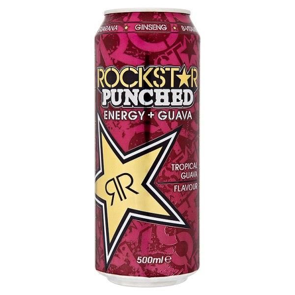 Rockstar perforé Tropical Goyave saveur 500ml (lot de 12 x 500 ml)