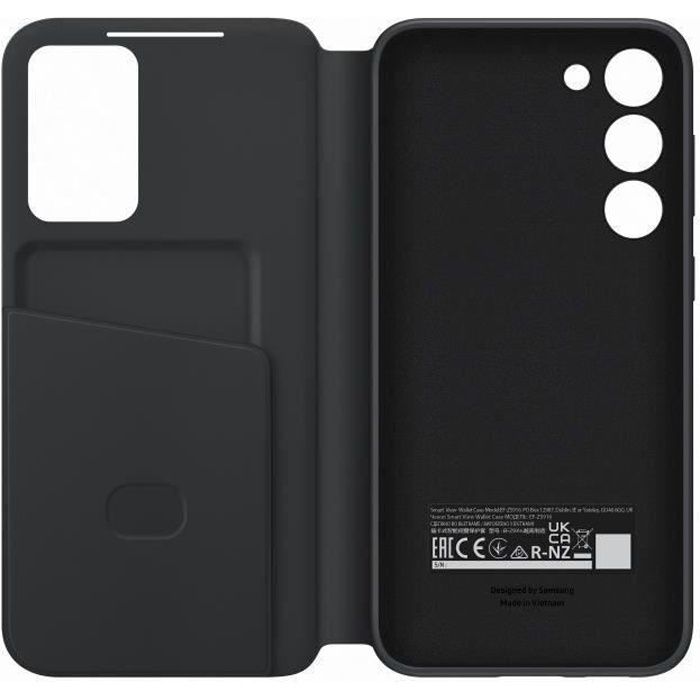 Etui Smart View SAMSUNG avec porte-carte S23+ Noir