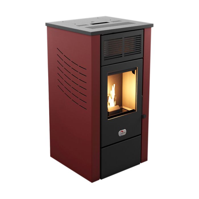 Poêle à granulés air Astral 15,5 kW Bordeaux Sannover