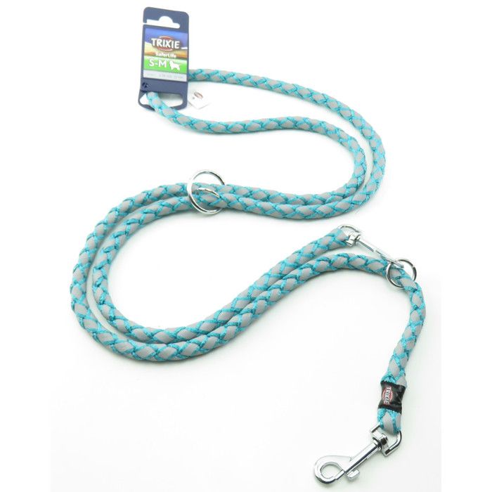 Laisse réglable Cavo Reflect océan. Taille S-M. 2 mètres ø12mm. pour chien-Trixie 3,000000 Vert