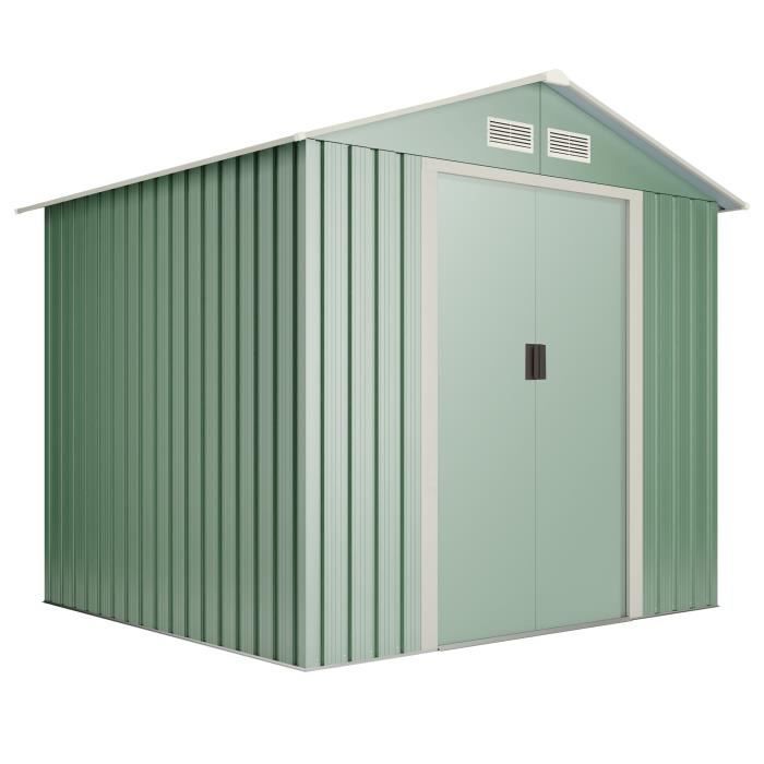 Abri de jardin Wasabi Light Green M 4.2 m2 - Garantie 10 ans - 215x195x190cm