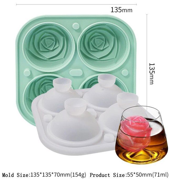 Zuousxbs Moule Résine Fleur De Rose 3D Avec Couvercle – Idéal Pour Bougies, Pots Bijoux, Photophores – Silicone Souple Premium Moule Bougeoir Rose Silicone Zuousxbs Moule Résine Fleur De Rose 3D Avec Couvercle – Idéal Pour Bougies, Pots Bijoux, Photophores – Silicone Souple Premium Moule Bougeoir Rose Silicone