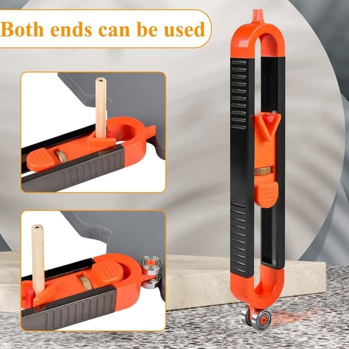Jauge De Contour Réglable 2 Pièces - Outil Traçage Profil Et Duplicateur Forme Irrégulière Pour Bois Et Carrelage