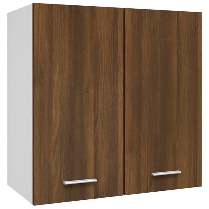 Armoire suspendue Meuble haut cuisine Chêne marron 60x31x60cm Bois dingénierie 5860149 FrenchDays