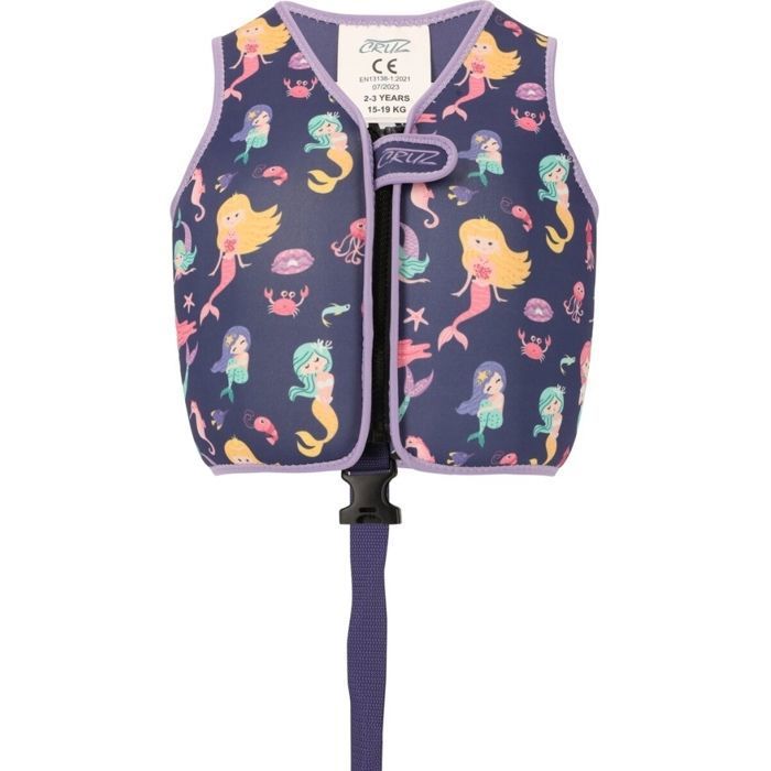 Gilet Sauvetage Gilet De Sauvetage Enfant Néoprène - Taille 6-7 Ans - Bleu Marine/rose Gilet Sauvetage Enfant