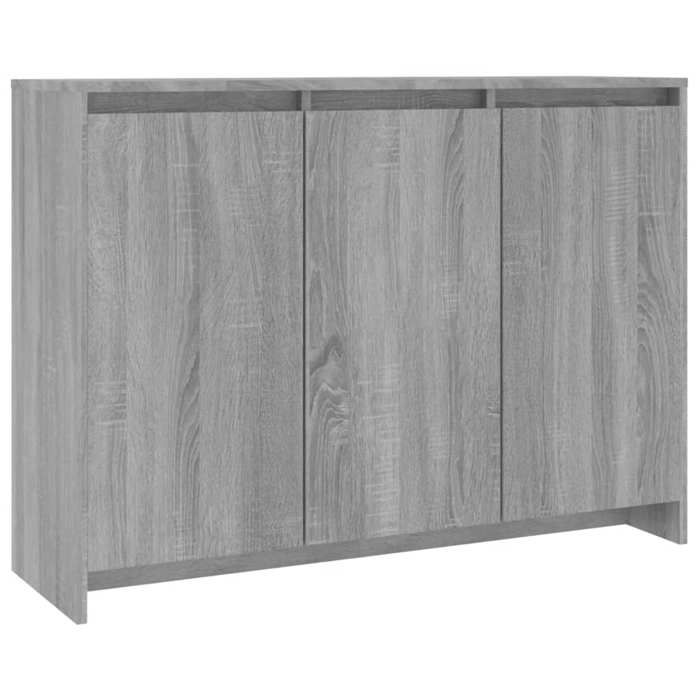 Buffet bas/Commode de Chambre - GKO - Sonoma gris 102x33x75 cm - Bois dingénierie 455@