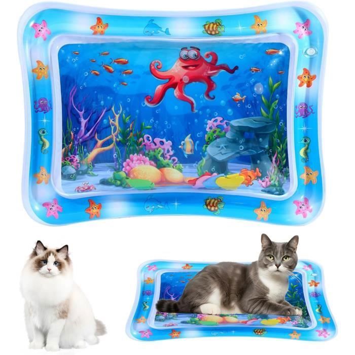 Tapis de jeu deau capteur - Tapis de jeu pais pour chats - Capteur deau avec poisson - Tapis de capteur deau AIRE DE JEU