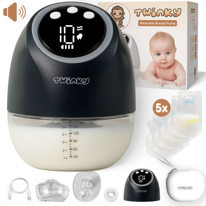Tire-lait électrique Portable Mains Libres HORIGEN – Silencieux, Rechargeable, 2 Modes