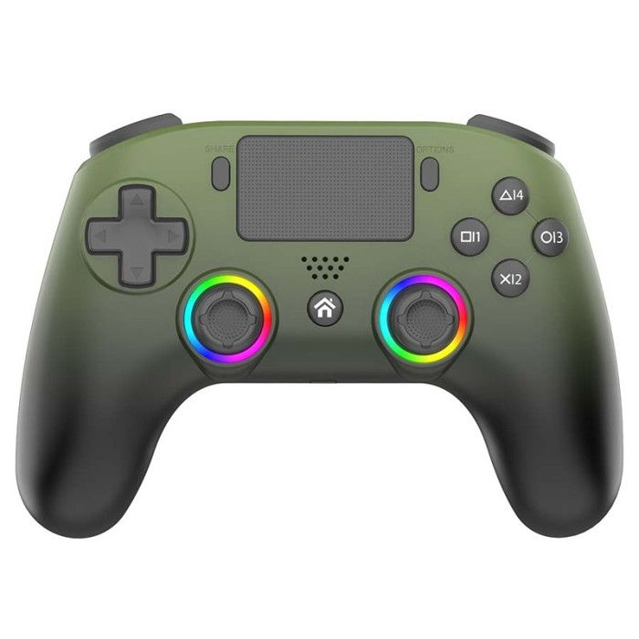 Manette PS5 sans fil LED - Verte
