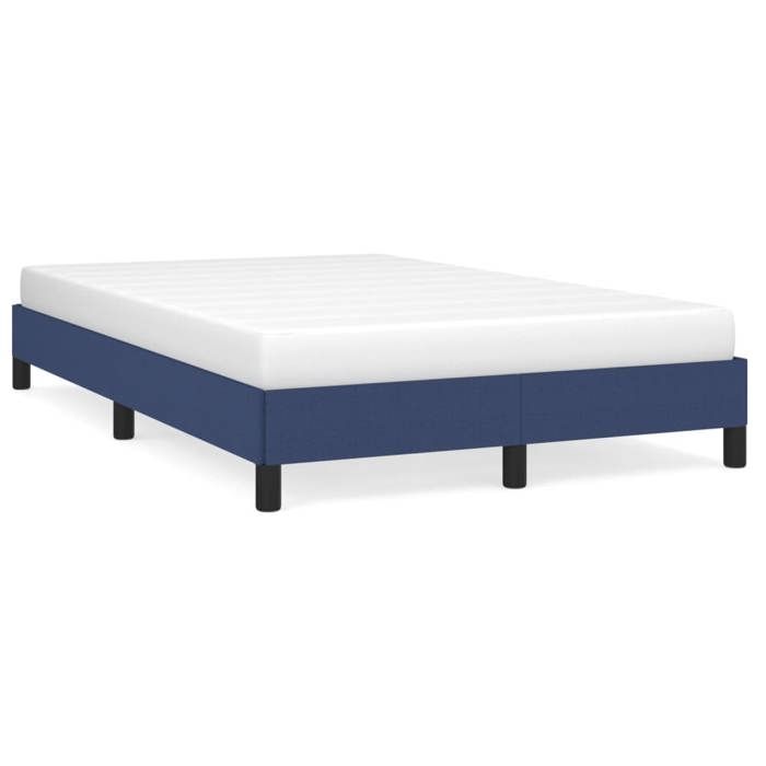 Promotion doctobre Cadre de lit adulte/enfant - Meuble de chambre - sans matelas - bleu 120x190 cm tissu FR9242