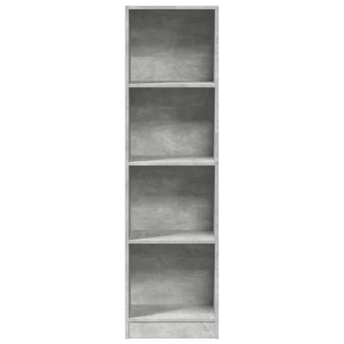 Cabinet de salon Gris - LEMON® Bibliothèque - gris béton - 40x24x143cm - stockage livres - Bois dingénierie 646 - Soldes