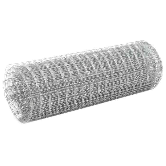 BURKE@ Argent Grillage pour volière acier galvanisé 10x0 5 m argenté 2.05 kg Haute qualité A575 BURKE@ Argent Grillage pour volière acier galvanisé 10x0 5 m argenté 2.05 kg Haute qualité A575