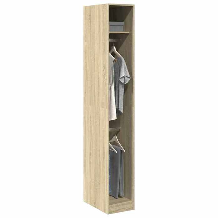 Seasonal SaleSuport vêtements 1 PC - SWEETY - Garde-robe moderne - chêne sonoma 30x50x200cm - bois dingénierie650936 Seasonal SaleSuport vêtements 1 PC - SWEETY - Garde-robe moderne - chêne sonoma 30x50x200cm - bois dingénierie650936