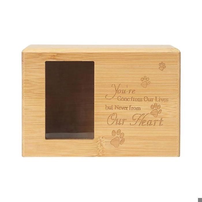 Urne pour Animaux de Compagnie Urne à MéMoire DAnimaux pour Cendres Urne de CréMation pour Animaux de Compagnie avec Cadre