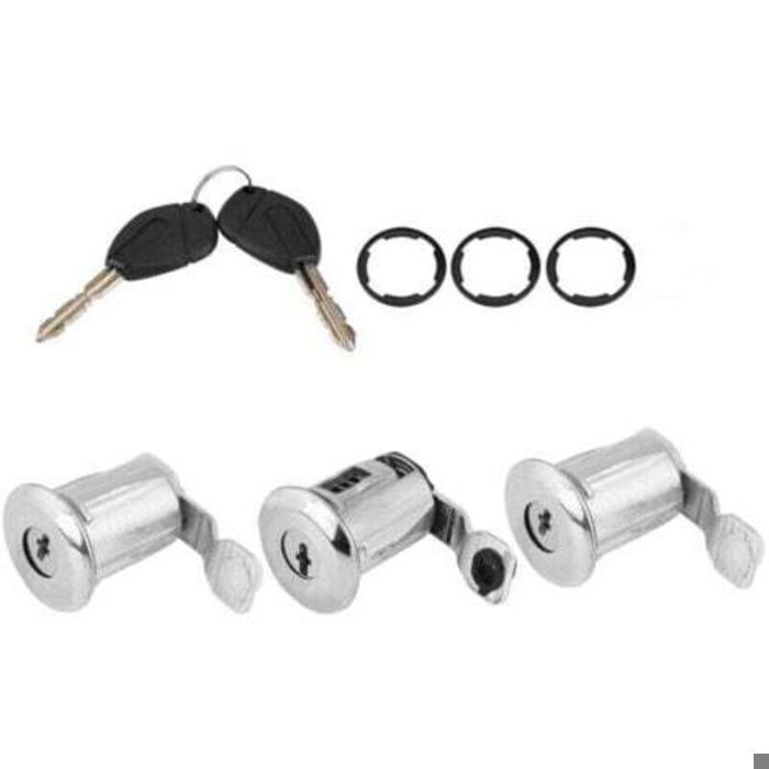 Serrures de porte Citroën C1 – Ensemble cylindres serrure métal 252522 – Remplacement direct pour Partner Berlingo Xsara