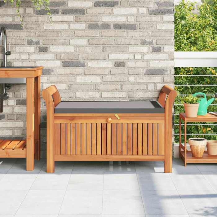 RebaisBanc de rangement de jardin 1 PC - SWEETY - Banquette de repos - avec coussin 91cm - Bois dacacia - 1/2 personnes LH7371934 RebaisBanc de rangement de jardin 1 PC - SWEETY - Banquette de repos - avec coussin 91cm - Bois dacacia - 1/2 personnes LH7371934