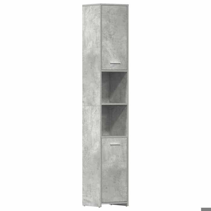 Gris Mobilier de bains - Armoire de salle de bain Gris béton Bois dingénierie m6362