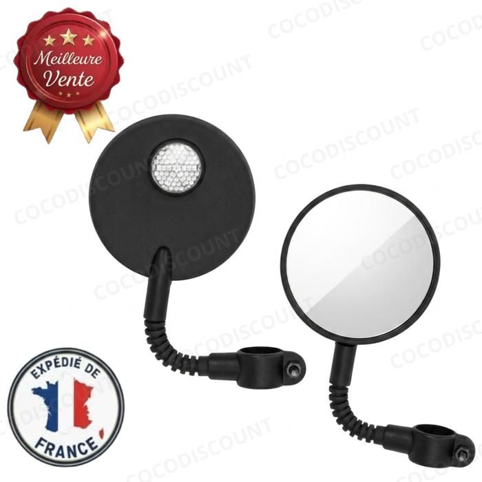 Cobye -Rétroviseur Vélo Pliable Gauche et Droit Universel – Miroir de Guidon pour Vélo et Trottinette Électrique