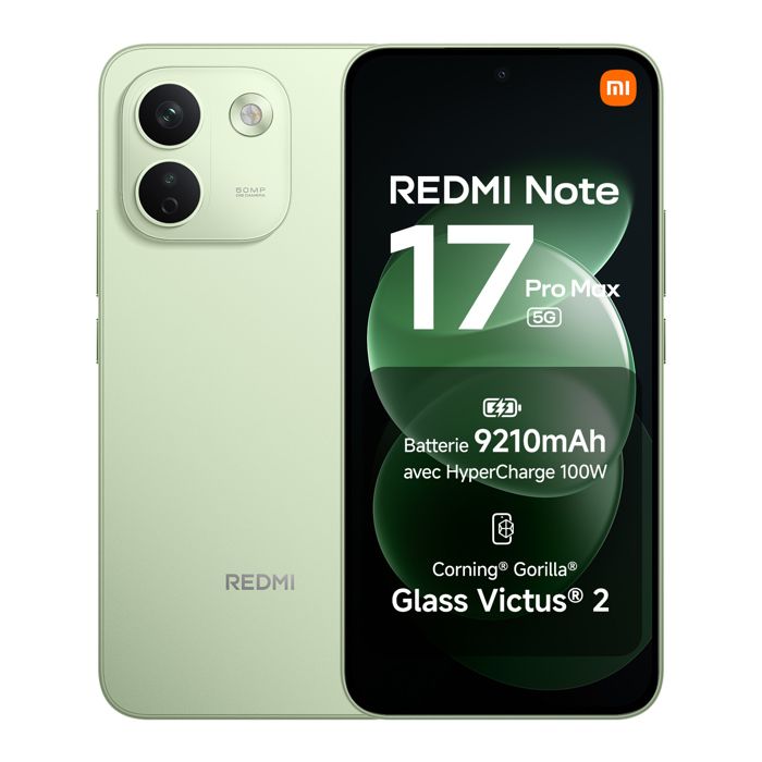Smartphone XIAOMI Redmi Note 17 Pro Max 5G 8 Go RAM ROM - vue 2