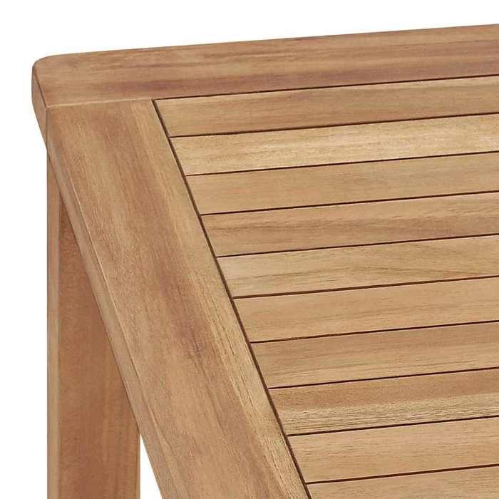 Table à dîner de jardin 140x80x77 cm Bois de teck solide_2 ans garantie_18898